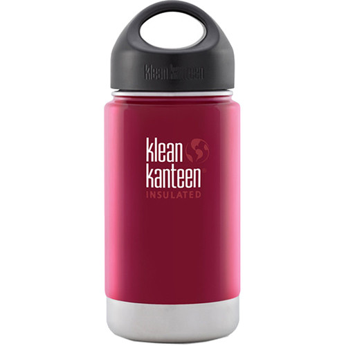 Klean Kanteen Vacuum Insulated Wide 12 oz Water Bottle with Loop Cap (Roasted Pepper)