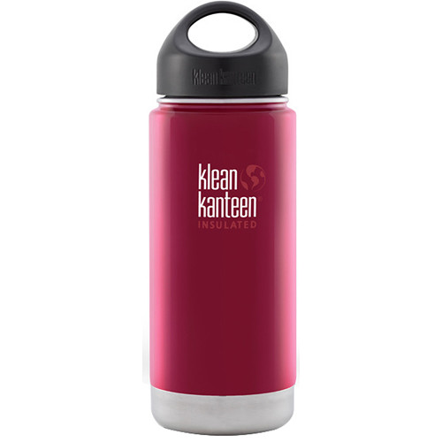 Klean Kanteen Vacuum Insulated Wide 16 oz Water Bottle with Loop Cap (Roasted Pepper)