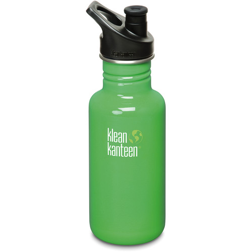 Klean Kanteen Classic Stainless Steel Water Bottle with Sport Cap (18 fl oz, Organic Garden)