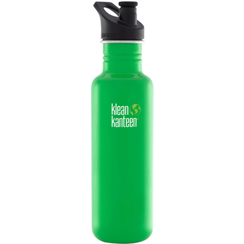 Klean Kanteen Classic Stainless Steel Water Bottle with Sport Cap (27 fl oz, Organic Garden)