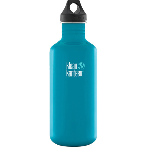 Klean Kanteen Classic Stainless Steel Water Bottle with Loop Cap (40 fl oz, Channel Island)