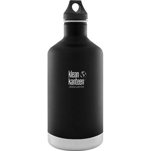 Klean Kanteen Vacuum Insulated Classic Water Bottle (64 fl oz, Shale Black)