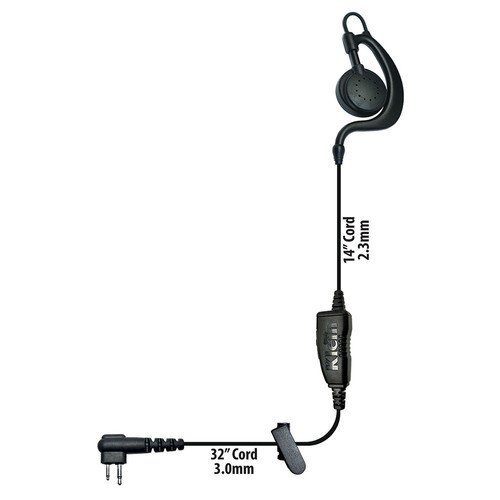 Klein Electronics Agent-M1 Single-Wire Earpiece with Motorola M1 2-Prong Connector