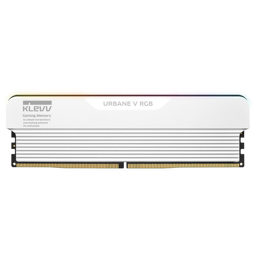 KLEVV 32GB URBANE V RGB 6000 MT/s 288-Pin UDIMM Memory Kit (2 x 16GB, Brilliant White)