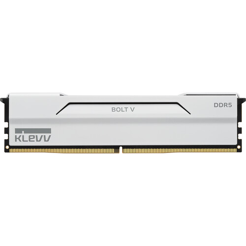 KLEVV 64GB BOLT V DDR5 6000 MT/s UDIMM Low-Profile Memory Kit (2 x 32GB, Pure White)
