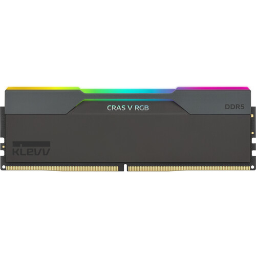 KLEVV 48GB CRAS V RGB 6000 MT/s 288-Pin UDIMM Memory Kit (2 x 24GB, Obsidian Black)