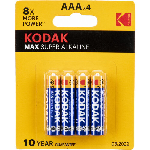 Kodak MAX AAA 1.5V Alkaline Batteries (4-Pack) 7021 B&H Photo