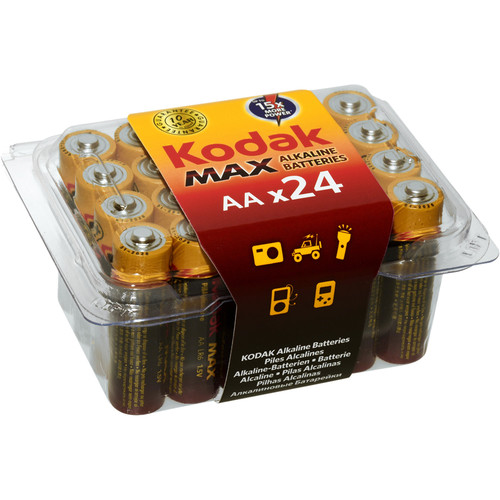 Kodak MAX Alkaline AA Battery (PVC Box of 24)