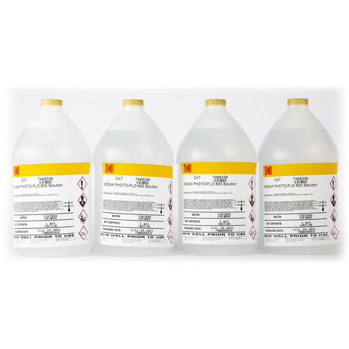 Kodak Photo-FLO 600 Solution / Four 1 Gallon Concentrate Bottles