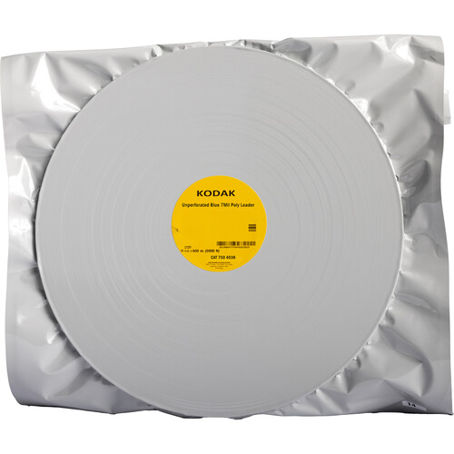 Kodak Blue Polyester Leader (16mm, 2000' Roll, Unperforated)