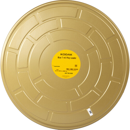 Kodak Blue Polyester Leader (35mm, 2000' Roll, Unperforated)