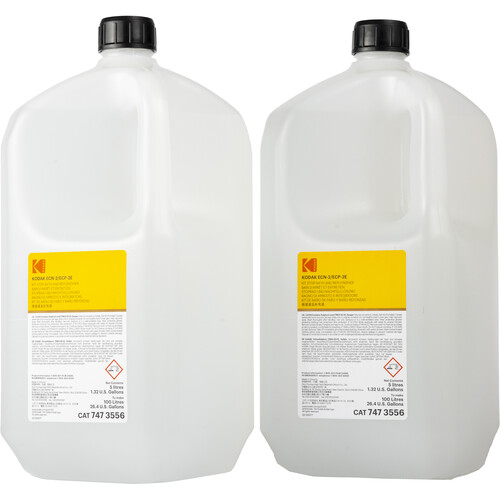 Kodak ECN-2/ECP-2E Kit Stop Bath and Replenisher (5L Bottle, 2-Pack)