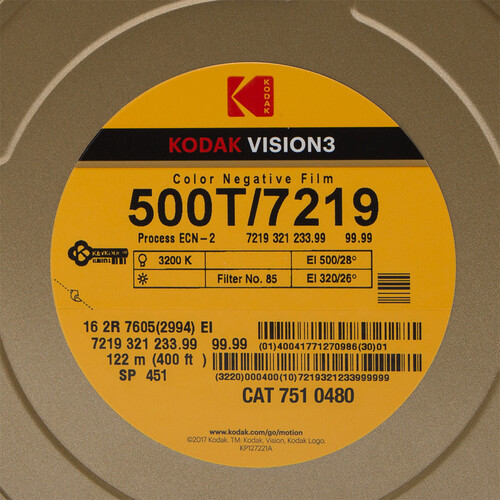 Kodak VISION3 500T Color Negative Film #7219 7510480 B&H Photo