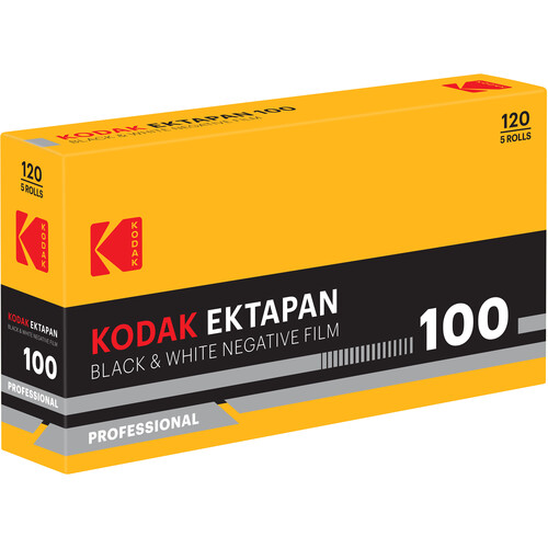 Kodak Ektapan 100 Black and White Negative Film (120 Roll Film, 5-Pack)