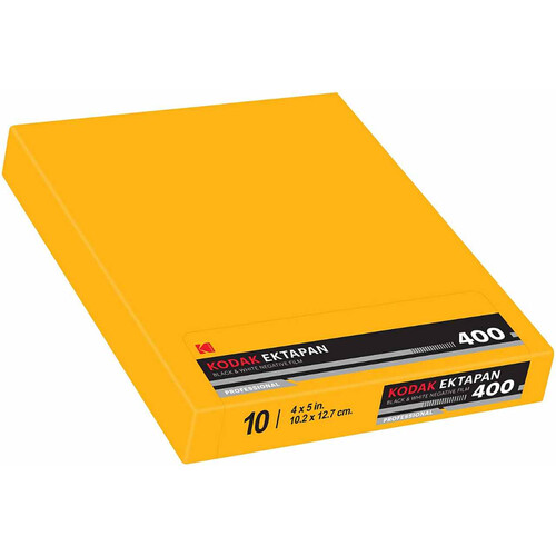 Kodak Ektapan 400 Black and White Negative Film (4 x 5", 10 Sheets)