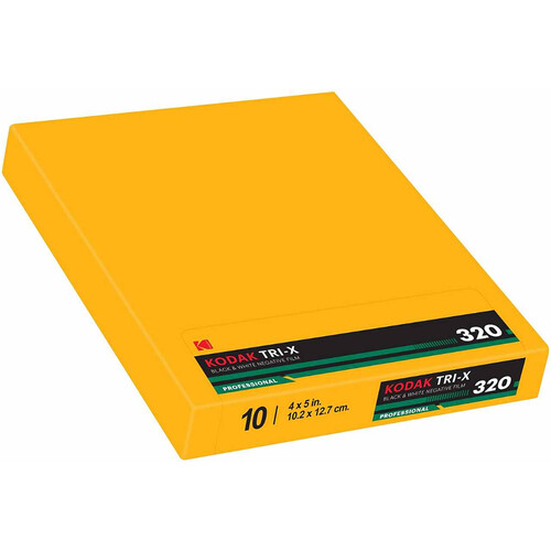 Kodak Professional Tri-X 320 Black and White Negative Film (4 x 5", 10 Sheets)