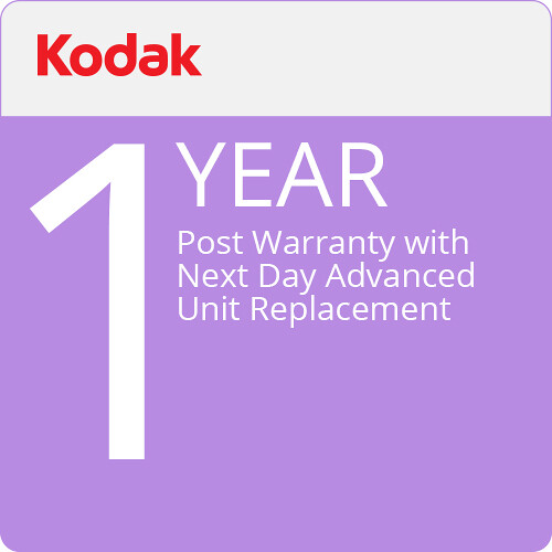 Kodak 1-Year Post Warranty with Next Business Day Advanced Unit Replacement for E1030 Scanner
