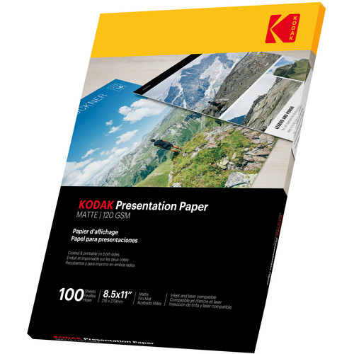 Kodak C2S Premium Matte Presentation Paper (120 gsm, 8.5 x 11", 100 Sheets)
