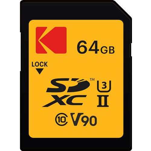 Kodak 64GB Ultra Pro Performance UHS-II SDXC Memory Card