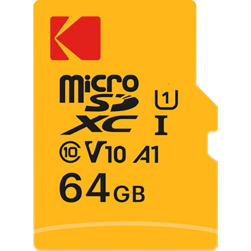 Kodak 64GB Premium Performance UHS-I microSDXC Memory Card with SD Adapter