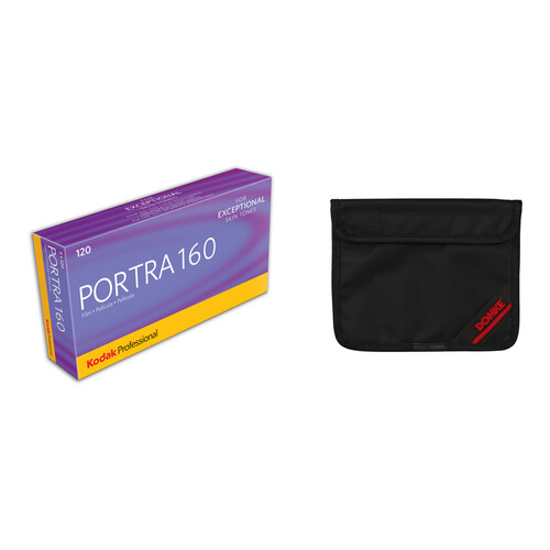 Kodak Portra 160 with Domke Film Guard Bag Kit (120 Roll Film, 5-Pack)