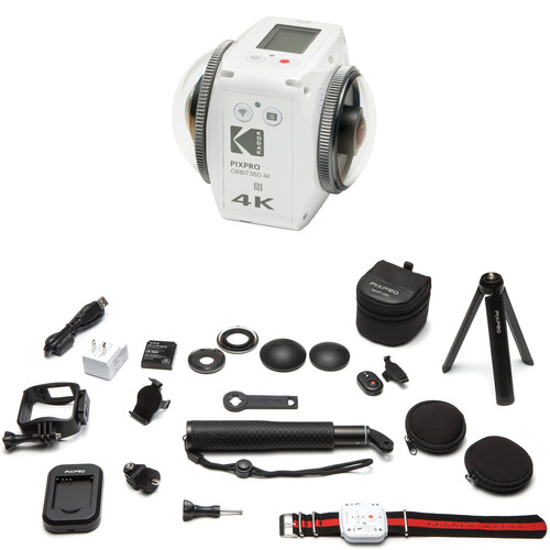 Kodak PIXPRO ORBIT360 4K Spherical VR Camera ORBIT3604K-WH3 B&H