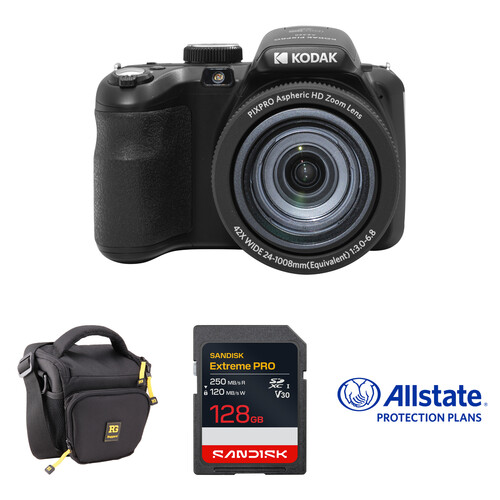 Kodak PIXPRO AZ425 Digital Camera with Basic Bundle (Black)