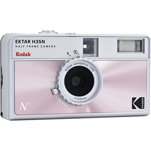 Kodak Ektar H35N Half-Frame Film Camera with Expired Ultramax Film (Glazed Pink)