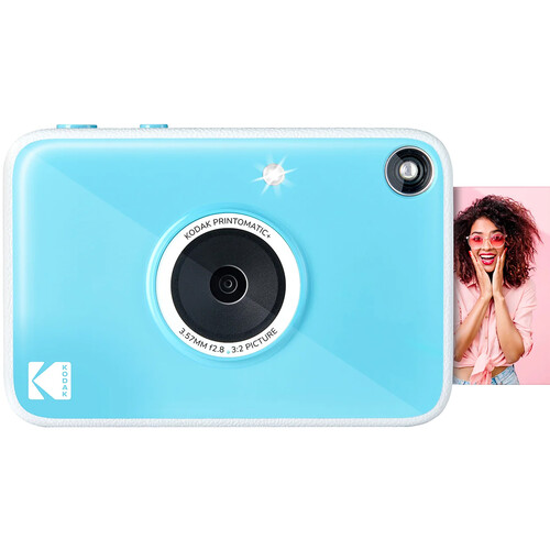Kodak PRINTOMATIC+ 10MP Instant Digital Camera (Blue)