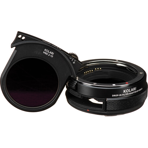 Kolari Vision EF-EOS R Drop-In Lens Adapter with VND Drop-In Filter (2- to 10-Stop)