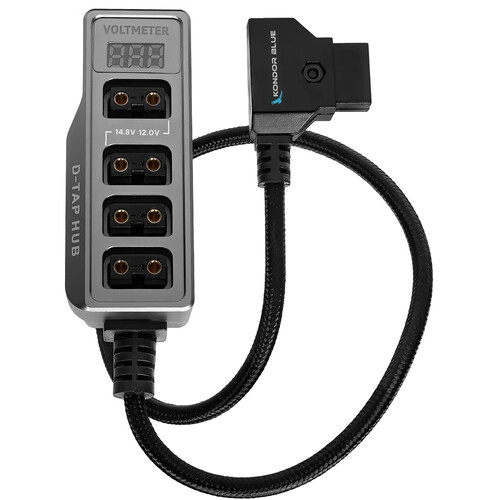 Kondor Blue D-TAP HUB 4ポート Kondor Blue Male D-Tap to 4-Port Female D-Tap KB-DTAP-HUB B&H