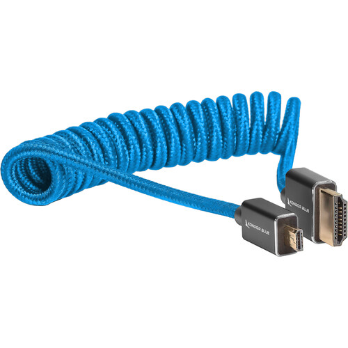 Kondor Blue Coiled Micro-HDMI to HDMI KB-MC-FHDMI-12 B&H Photo