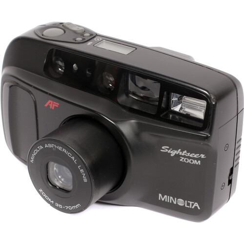 Konica Minolta Minolta Sightseer Zoom Point and Shoot 35mm Film Camera (Refurbished, Black)