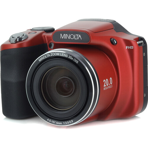Minolta MN35Z Digital Camera (Red) MN35Z-R B&H Photo Video