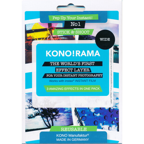 KONO No.1 Effects Filters for FUJIFILM INSTAX Wide (3-Pack)