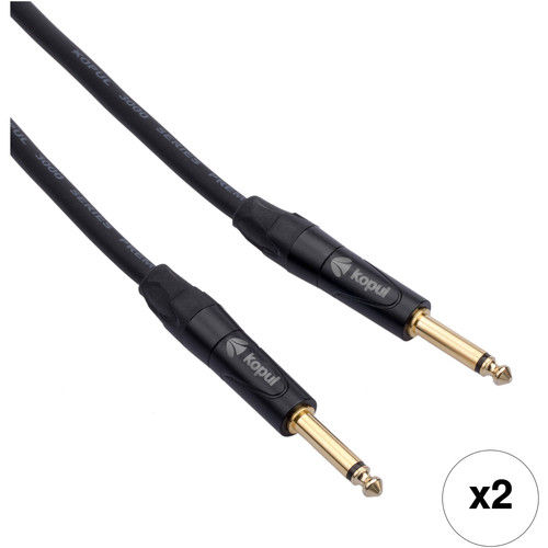 Kopul Premium Performance 3000 Series 1/4" Male to 1/4" Male Instrument Cable (10', 2-Pack)