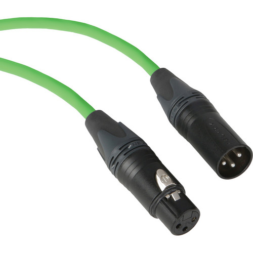Kopul Premium Performance 3000 Series Neutrik XLR Male to XLR Female Microphone Cable (10', Green)