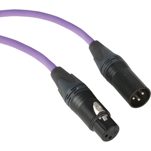 Kopul Premium Performance 3000 Series Neutrik XLR Male to XLR Female Microphone Cable (15', Violet)