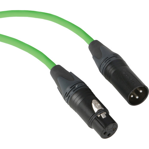 Kopul Premium Performance 3000 Series Neutrik XLR Male to XLR Female Microphone Cable (100', Green)