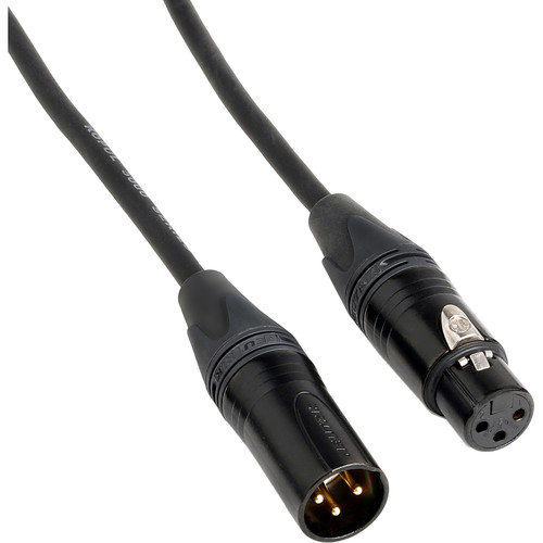 Kopul Premier Quad Pro 5000 Series Neutrik XLR M to XLR F Microphone Cable (10', Black)