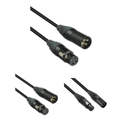 Kopul Premium Performance 3000 Series XLR M to XLR F Microphone Cable Kit