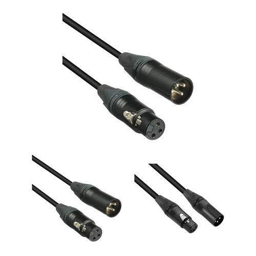 Kopul Premium Performance 3000 Series XLR M to XLR F Microphone Cable Kit