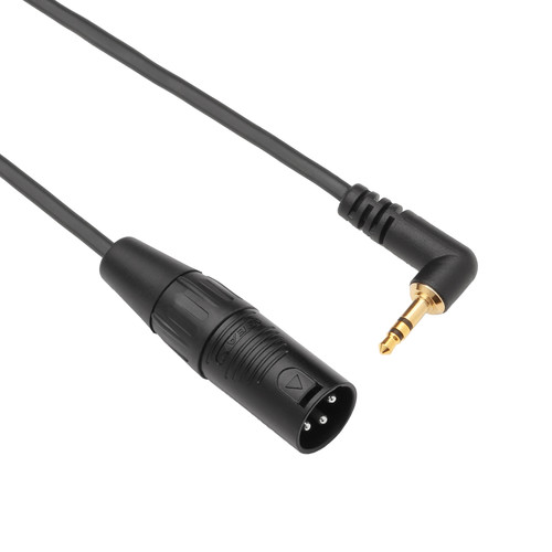 Kopul Stereo Right-Angle 1/8" Male Mini-Jack to XLR Male Cable (25')