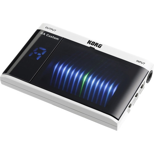 Korg GA Custom Chromatic Tuner for Guitar and Acoustic Instruments (white)