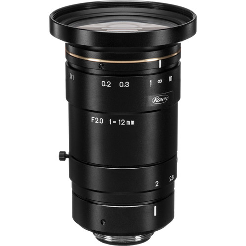 Kowa C-Mount 12mm f/2.0-22 Fixed Aspherical Lens