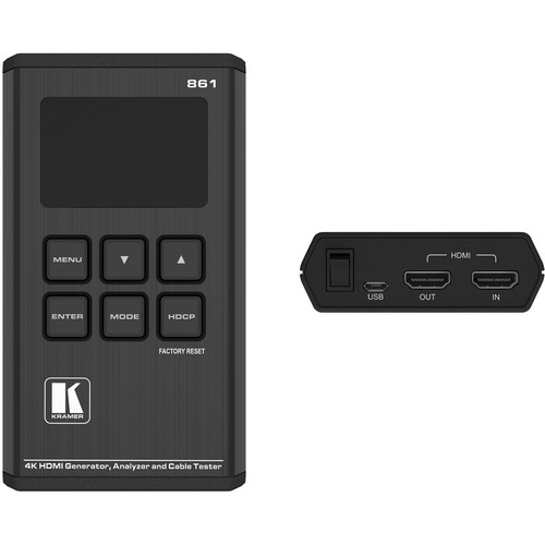 Kramer 18G 4K HDR Pocket Signal Generator, Analyzer, and Cable Tester
