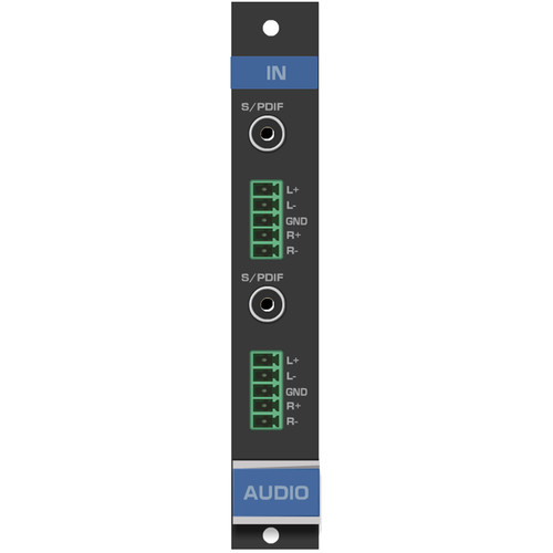 Kramer 2-Input Analog & Digital Audio Card for VS-1616D Matrix Switcher (F-16)