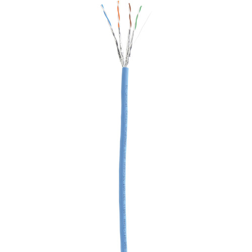 Kramer BC-UNIKAT 4-Pair 23-AWG Cat 6a U/FTP Video & LAN Cable (1640', Blue)