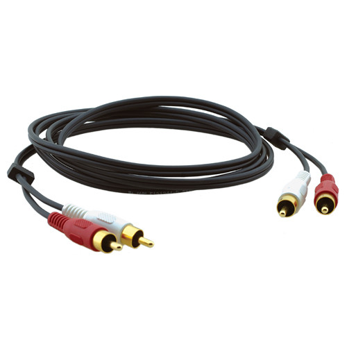 Kramer 2 RCA Male to 2 RCA Male Stereo Audio Cable (3')