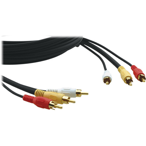 Kramer 3RCA Composite Audio/Video Cable (3')